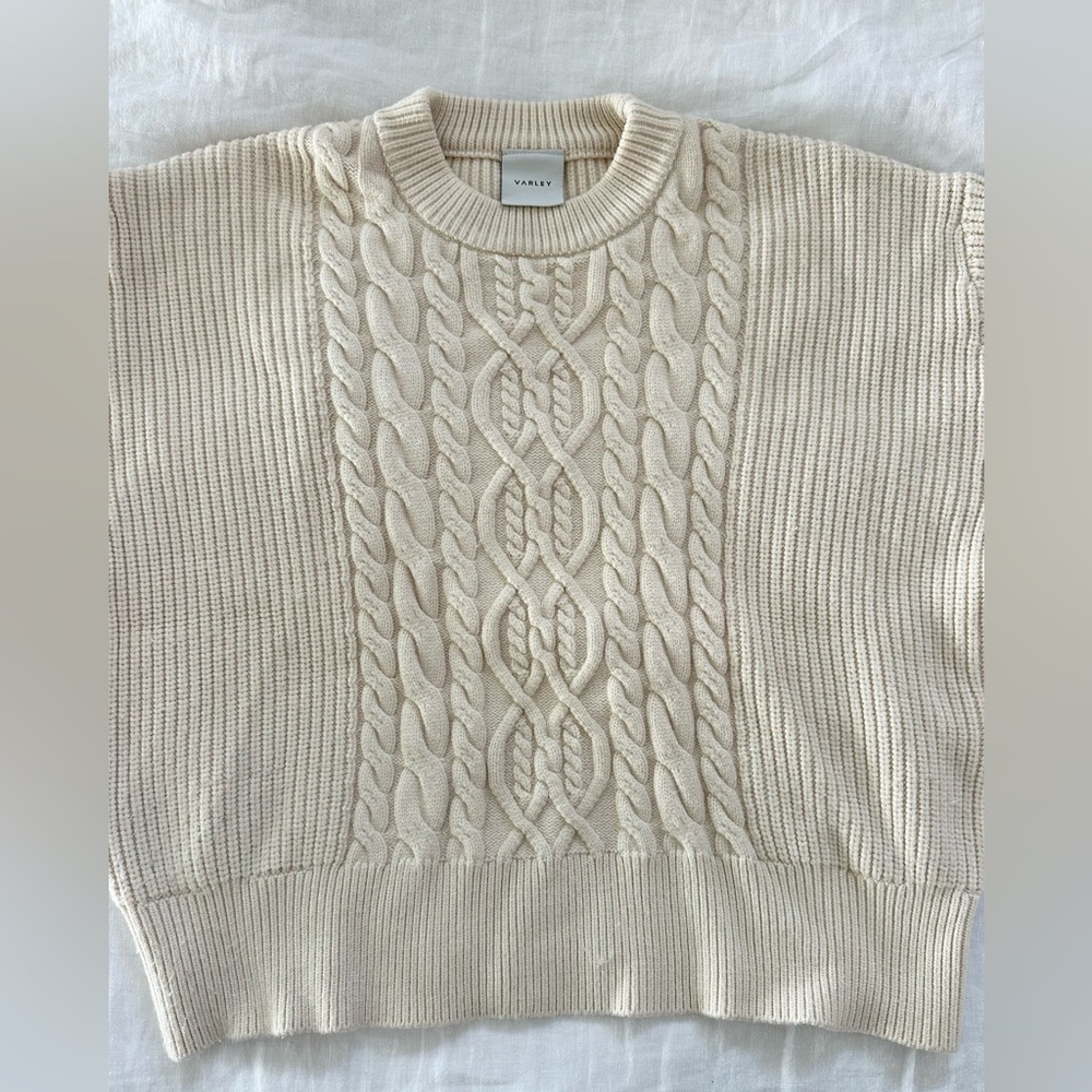 Varley Cream Cable Knit Sweater - Picture 2 of 8